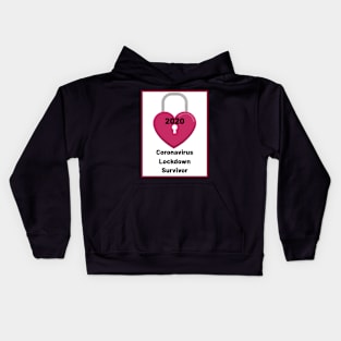 Coronavirus lockdown survivor 2020 - Pink Kids Hoodie